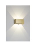 Aplique LED de pared elegante 24W DAVOS oro, luz arriba y abajo, 2700K/3000K dimmable