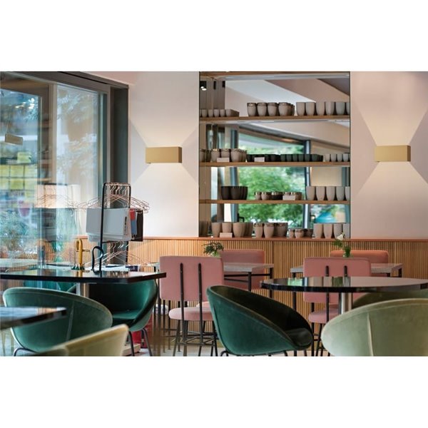 Applique murale LED élégante DAVOS Gold 24 W, éclairage vers le haut et vers le bas, intensité variable 2700 K/3000 K