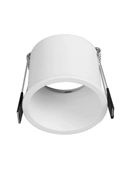 Aro empotrable moderno redondo MALT blanco, GU10 (no incl.), máx. 12W, corte 60mm