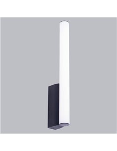 Elegante luminária vertical LED ANTIGA para banheiro de 8 W, preta, 3000 K/4000 K, IP44