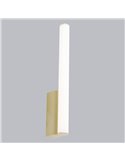 Aplique LED vertical para baño elegante 8W ANTIGA oro, 3000K/4000K, IP44