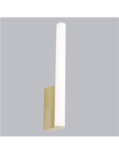 Elegante luminária vertical LED ANTIGA Gold para banheiro de 8 W, 3000 K/4000 K, IP44