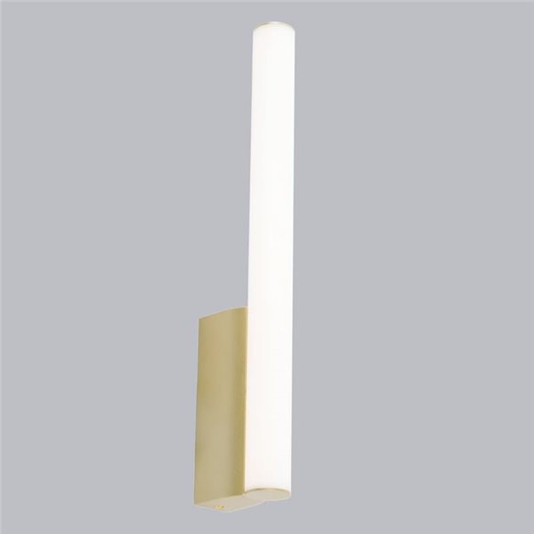 Élégant luminaire de salle de bain vertical LED ANTIGA Gold 8 W, 3 000 K/4 000 K, IP44