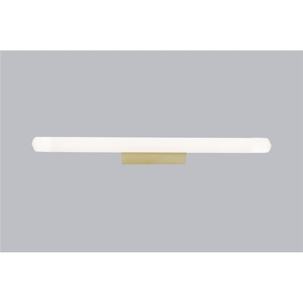 Aplique LED horizontal para baño 12W ANTIGA, oro con diseño elegante, 59,2cm, IP44 3000K/4000K