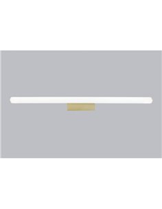 Aplique LED horizontal para baño 18W ANTIGA, oro con diseño elegante, 89,2cm, IP44 3000K/4000K