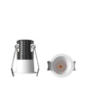 Downlight LED empotrable minimalista 3W CANE blanco, 45º, Ø40,2mm 3000K/4000K