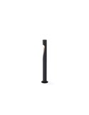 Baliza LED de jardín gris oscuro de 60cm ARAN, con cuerpo curvado elegante, IP65 6W 3000K