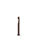 Baliza LED de jardín corten de 60cm ARAN, con cuerpo curvado elegante, IP65 6W 3000K