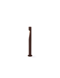 Luminária de jardim LED Corten ARAN de 60 cm com corpo curvo elegante, IP65, 6 W, 3000 K