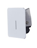 Luz LED empotrable cuadrada para escalera o pasillo SOTAVENTO blanca, 56mm 3W 3000K, IP42, corte 45mm