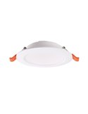 Downlight LED portátil 6W branco EILAT, CCT 2700K/3200K/4000K, Ø117mm - corte 93-100mm