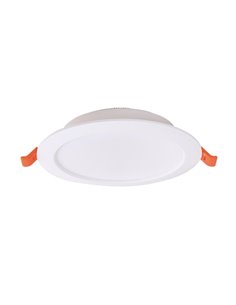 Downlight LED empotrable 9W blanco EILAT, CCT 2700K/3200K/4000K, Ø141mm - corte 115-125mm