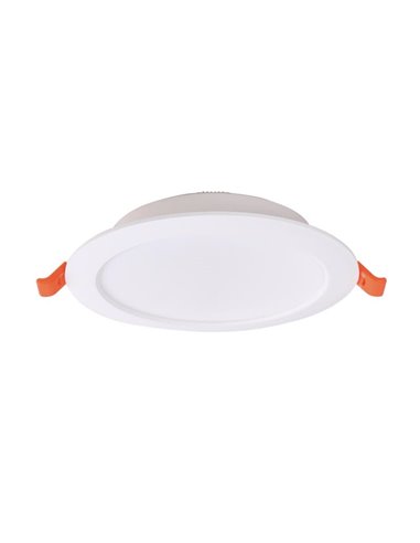 Luminária embutida LED branca EILAT 9W, CCT 2700K/3200K/4000K, Ø141mm - recorte 115-125mm
