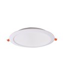 Downlight LED blanc 18 W EILAT, CCT 2700 K/3200 K/4000 K, Ø 215 mm - coupe 190-210 mm