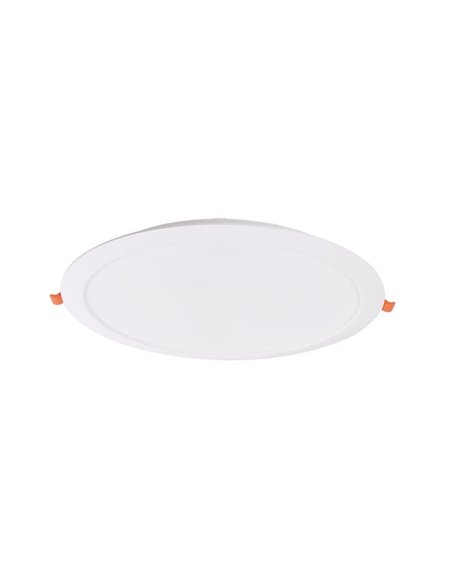 Downlight LED empotável 24W branco EILAT, CCT 2700K/3200K/4000K, Ø295mm - corte 260-270mm