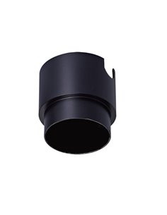 Caja de empotrar bañador SOTAVENTO, de aluminio negro con corte de 61mm