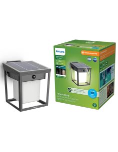 Aplique y Pedestal LED de exterior BLAISE, ultraeficiente con panel solar, 1,8W 3000K