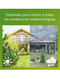 Foco LED exterior con panel solar ASHLYN, para pared y con pica al suelo incluido, ultraeficiente, negro 1,3W 2700K