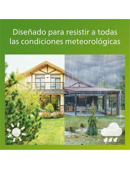 Foco LED exterior con panel solar ASHLYN, para pared y con pica al suelo incluido, ultraeficiente, negro 1,3W 2700K