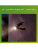 Foco LED exterior con panel solar ASHLYN, para pared y con pica al suelo incluido, ultraeficiente, negro 1,3W 2700K