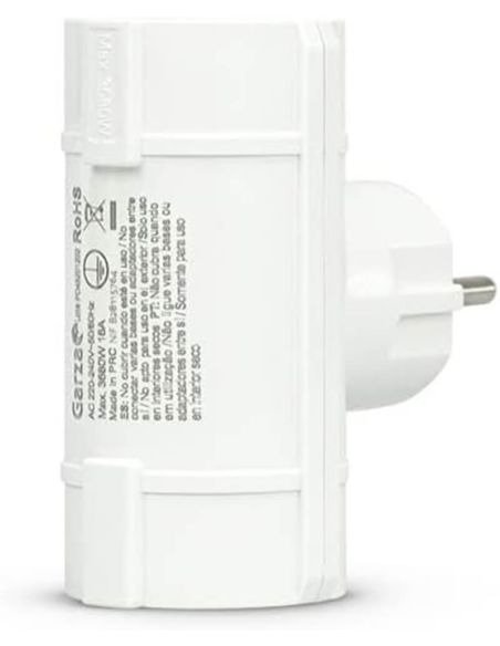 Adaptador 2 Tomas laterales blanco 430022
