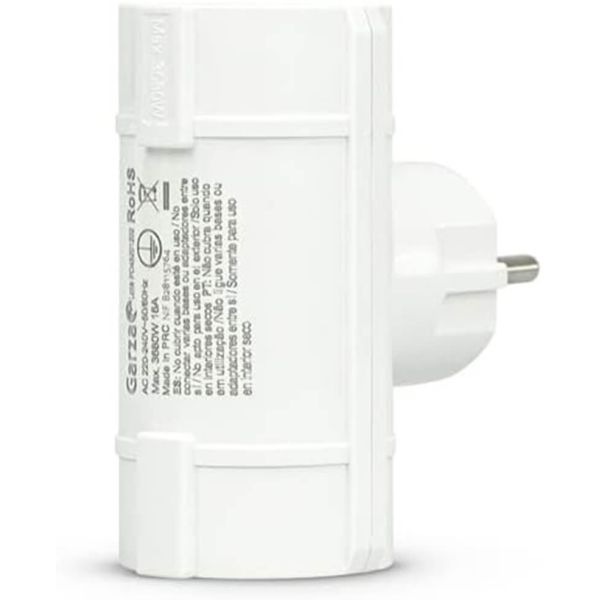 Adaptador 2 Tomas laterales blanco 430022