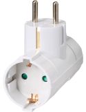 Adaptador 2 Tomas laterales blanco 430022