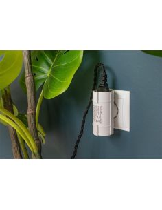 Adaptador 2 Tomas laterales blanco 430022 2