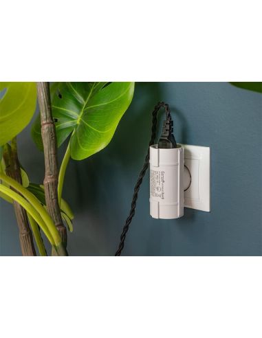 Adaptateur 2 prises latérales blanc 430022