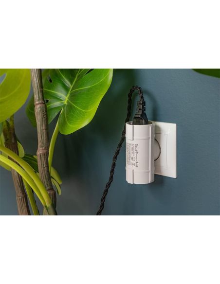 Adaptateur 2 prises latérales blanc 430022