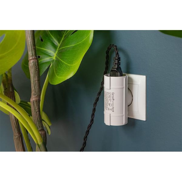 Adaptateur 2 prises latérales blanc 430022
