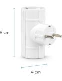 Adaptateur de mesure 2 sorties latérales blanc 430022