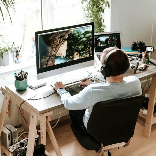 Rallonge Garza de 5 mètres avec connexion à la terre 16 A, noire 430009G