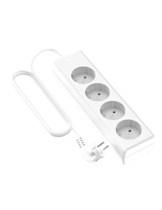 Base Múltiple 4 Enchufes Schuko - 1.4M Protección Infantil