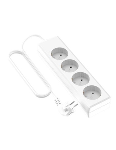 Base Múltiple 4 Enchufes Schuko - 1.4M Protección Infantil