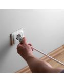 Cable Alargador Garza 5 Metros Blanco con Toma de Tierra 16A 3680W 430008G Garza