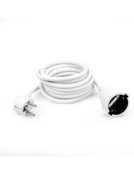 Cable Alargador Garza 5 Metros Blanco con Toma de Tierra 16A 3680W 430008G Garza