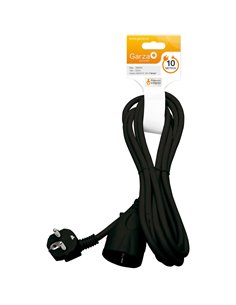Rallonge électrique noire de 10 mètres