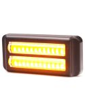 Encendido Barra LED doble mini Estroboscópica Ambar Doble Flash XA1 EMC R10 IP68 12V 24V 2469 W284