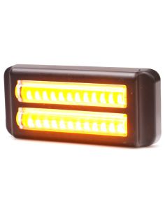 Barra LED doble mini Estroboscópica Ambar Doble Flash XA1 EMC R10 IP68 12V 24V 2469 W284 2