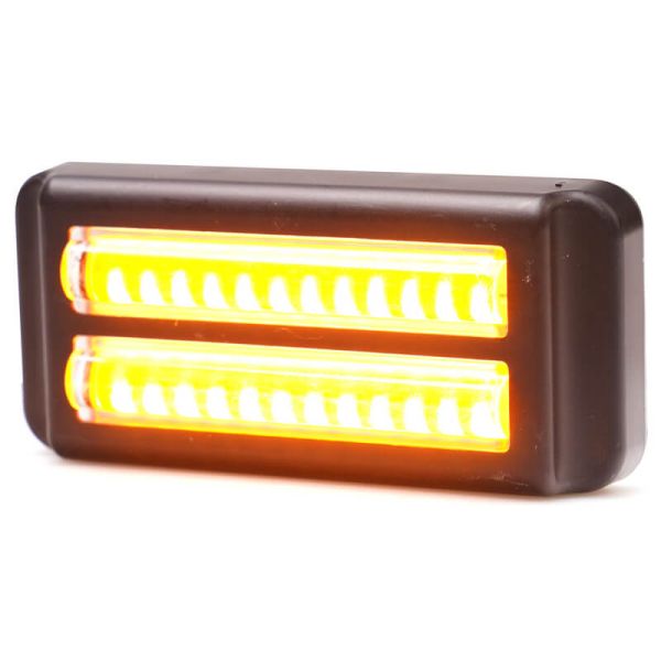 Encendido Barra LED doble mini Estroboscópica Ambar Doble Flash XA1 EMC R10 IP68 12V 24V 2469 W284