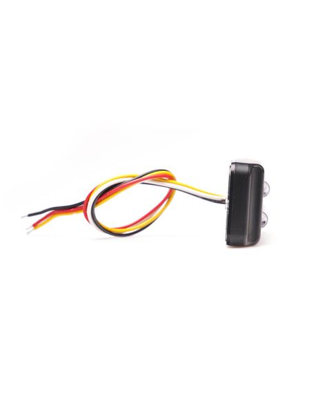 Lateral Barra LED doble mini Estroboscópica Ambar Doble Flash XA1 EMC R10 IP68 12V 24V 2469 W284