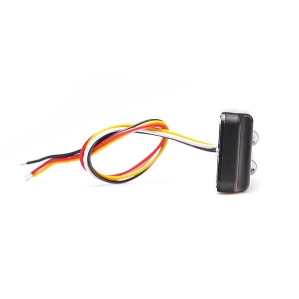 Lateral Barra LED doble mini Estroboscópica Ambar Doble Flash XA1 EMC R10 IP68 12V 24V 2469 W284