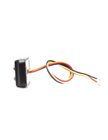 Lateral Barra LED doble mini Estroboscópica Ambar Doble Flash XA1 EMC R10 IP68 12V 24V 2469 W284