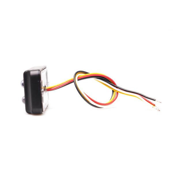 Lateral Barra LED doble mini Estroboscópica Ambar Doble Flash XA1 EMC R10 IP68 12V 24V 2469 W284