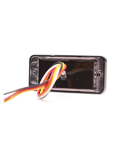 Trasera de Barra LED doble mini Estroboscópica Ambar Doble Flash XA1 EMC R10 IP68 12V 24V 2469 W284
