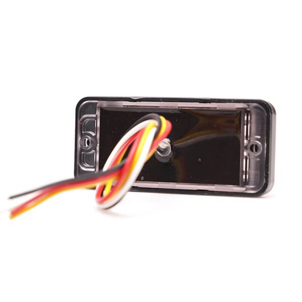 Trasera de Barra LED doble mini Estroboscópica Ambar Doble Flash XA1 EMC R10 IP68 12V 24V 2469 W284