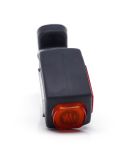 Cuerno LED largo con logo WAS Ambar - Blanco - Rojo 12V 24V A R1 SM1 W48 LOGO ↔ 18,59Cm