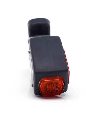 Cuerno LED largo con logo WAS Ambar - Blanco - Rojo 12V 24V A R1 SM1 W48 LOGO ↔ 18,59Cm