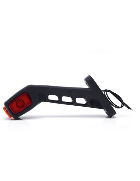 Cuerno LED largo con logo WAS Ambar - Blanco - Rojo 12V 24V A R1 SM1 W48 LOGO ↔ 18,59Cm
